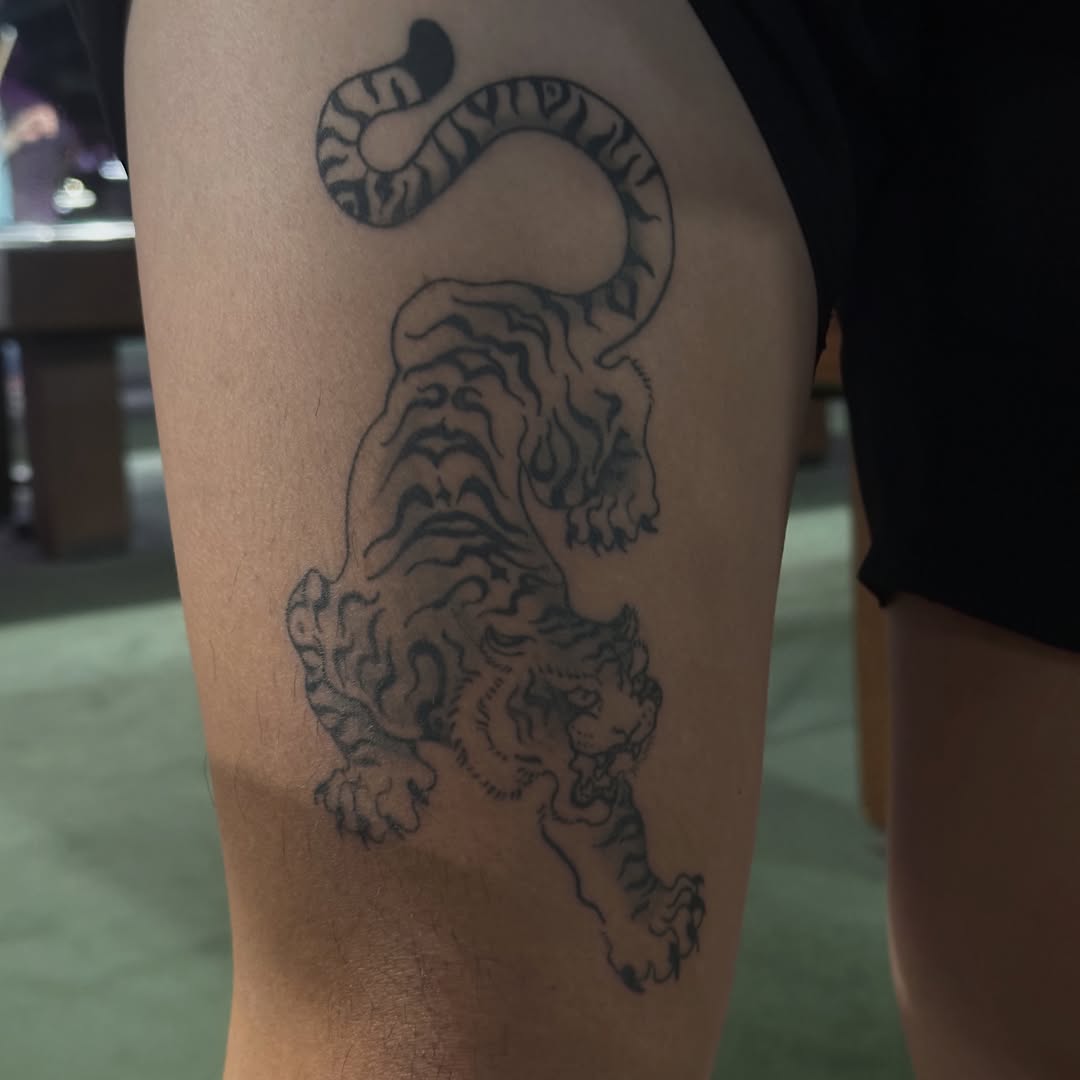 Tattoo by @thatguytattoos — illustrative, black_and_grey