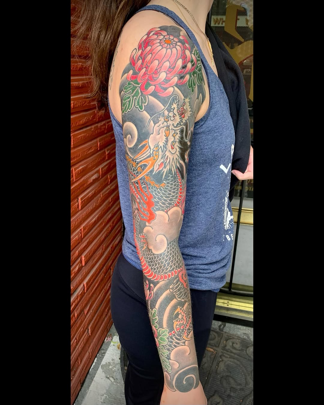 Tattoo by @m6o6i6 โ japanese_irezumi, black_and_grey