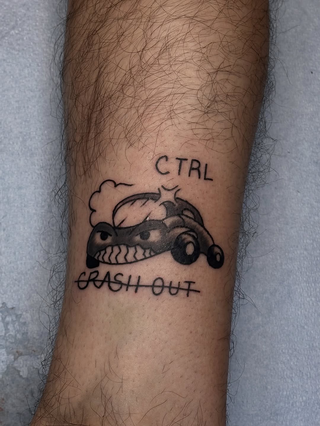 Tattoo by @thatguytattoos — illustrative, lettering_script
