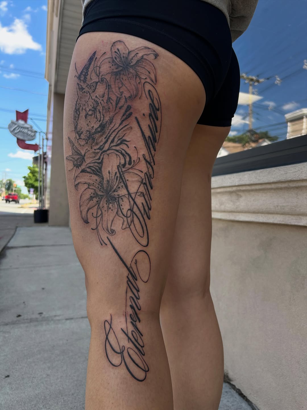 Tattoo by @stonyh4wk — realism, lettering_script