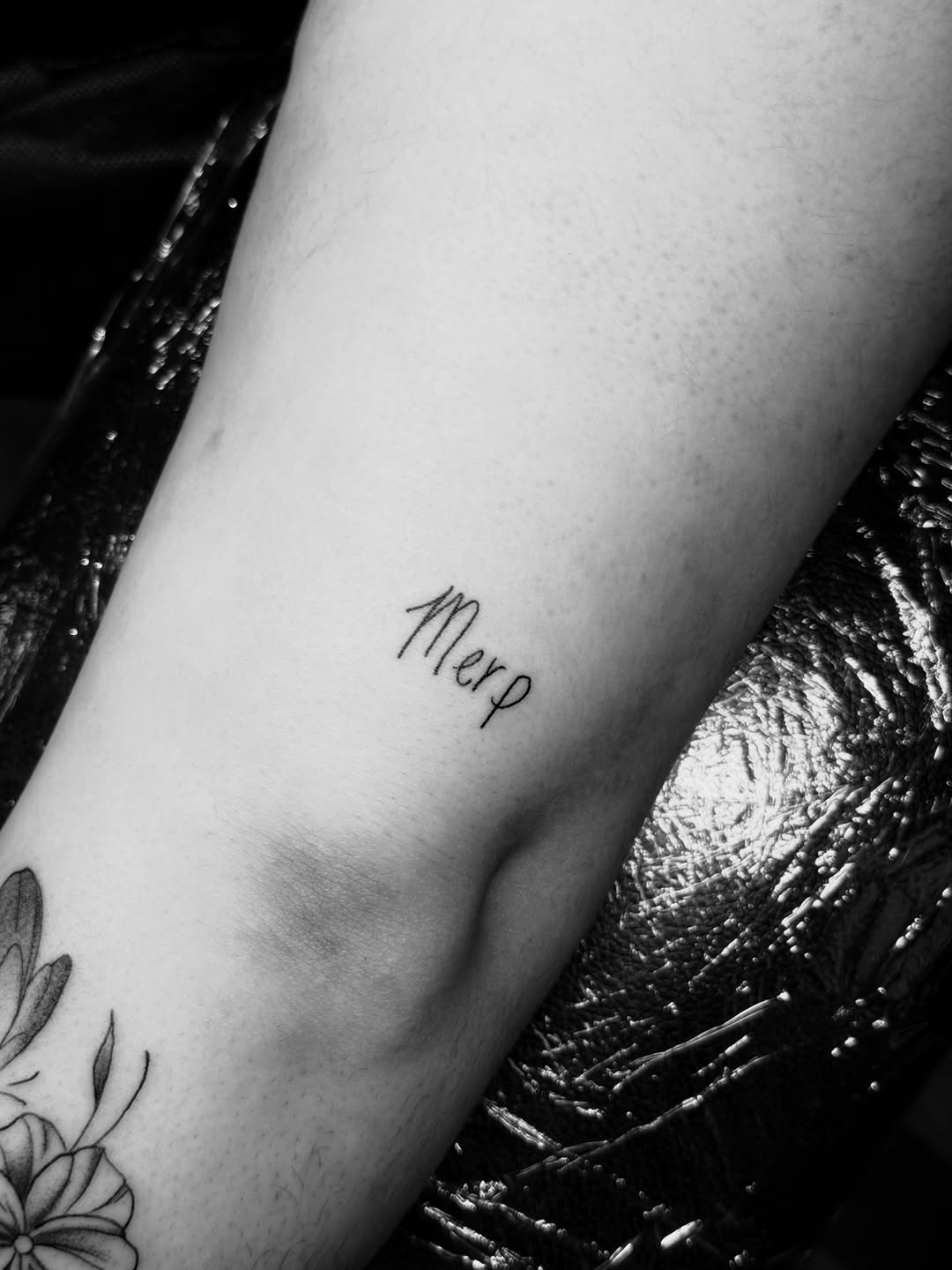Tattoo by @n.libretti — lettering_script, fine_line