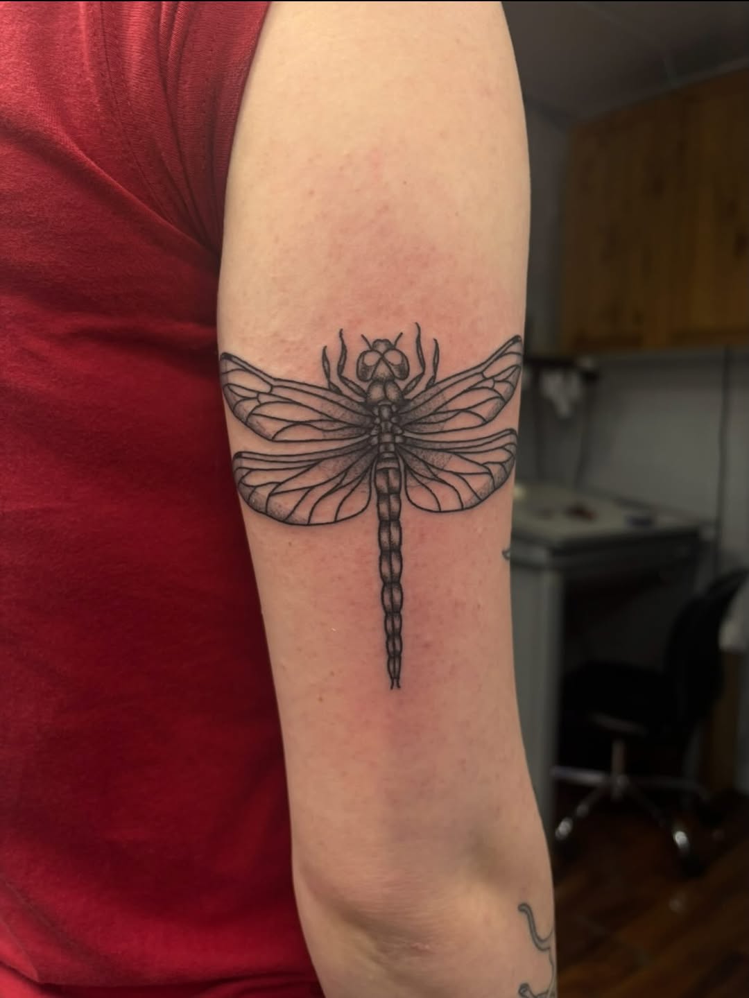 Tattoo by @taylor_einan โ fine_line, black_and_grey