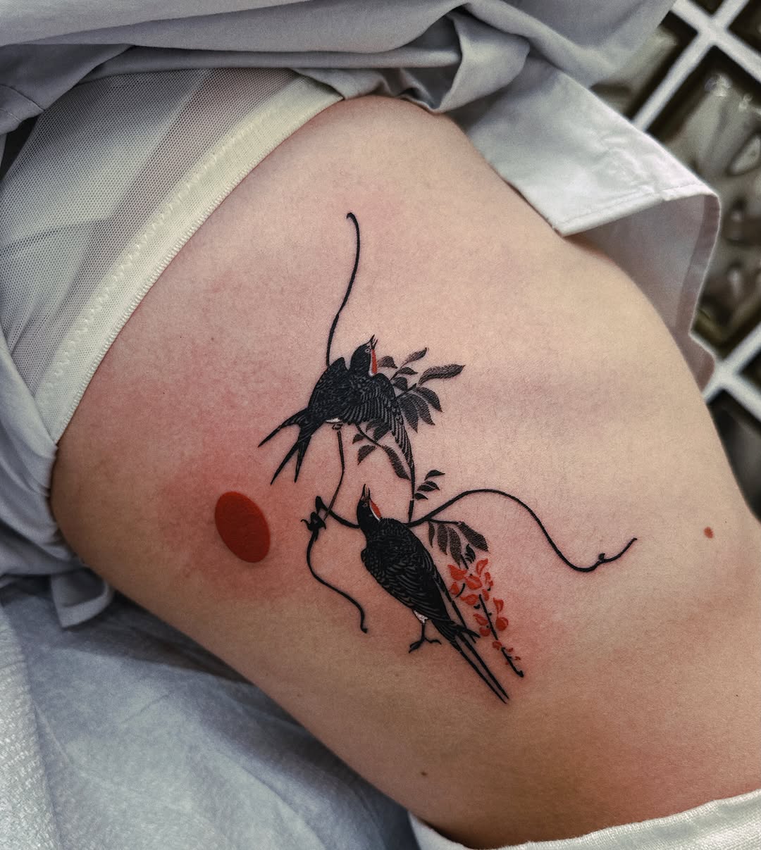 Tattoo by @bidan_gil β japanese_irezumi, black_and_grey
