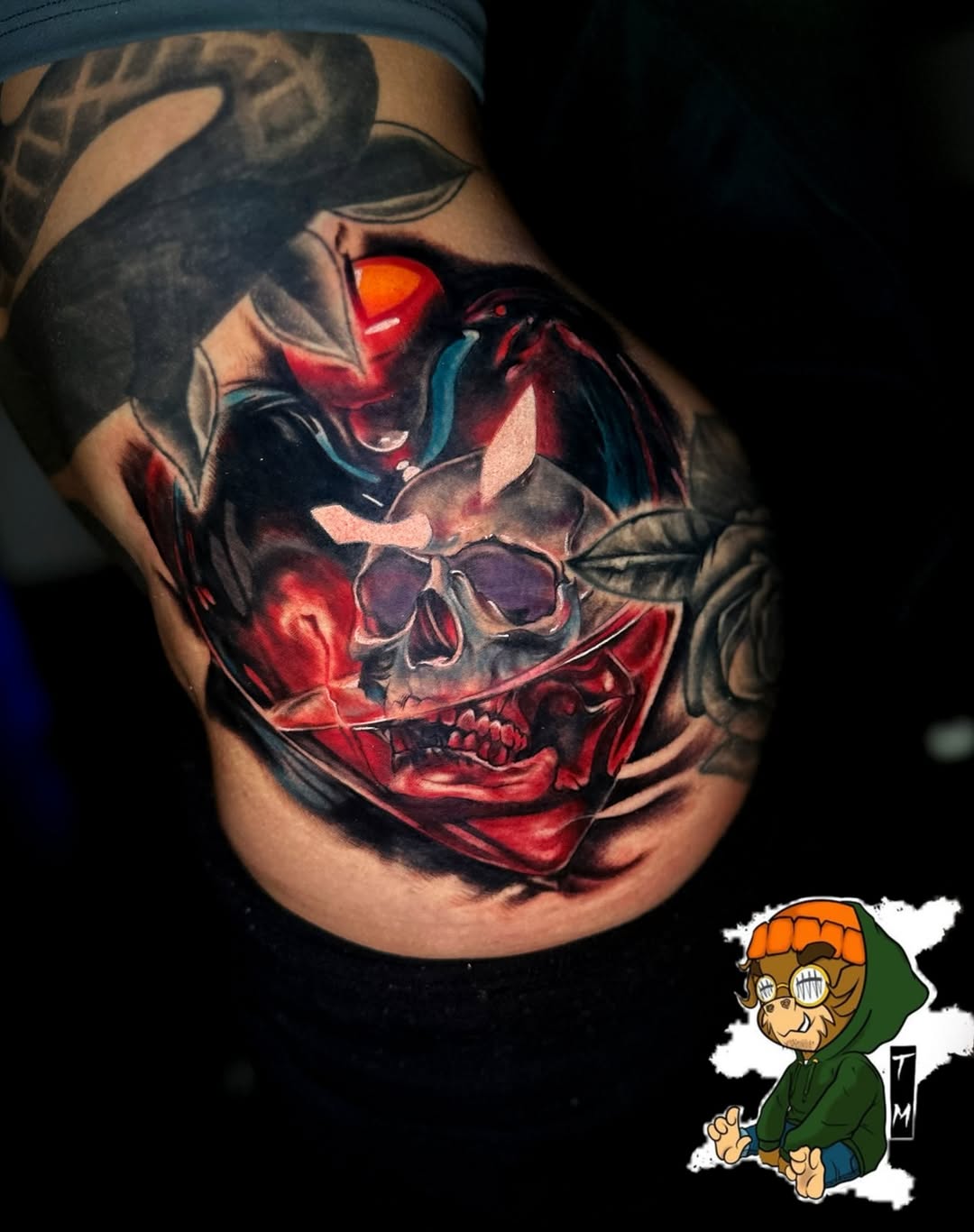 Tattoo by @tattedmonkey_tattoos — realism, dark_realism