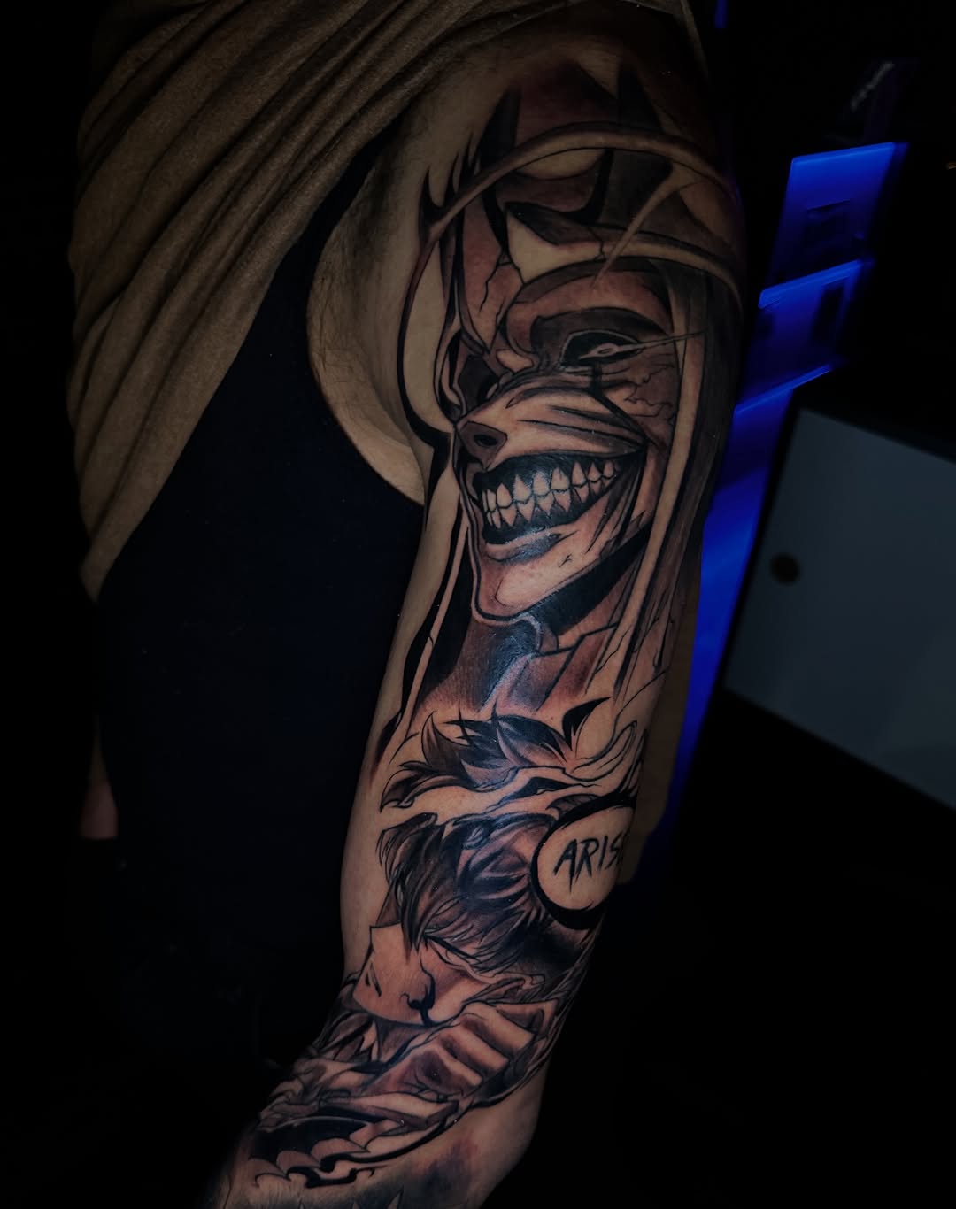Tattoo by @tattedmonkey_tattoos — black_and_grey