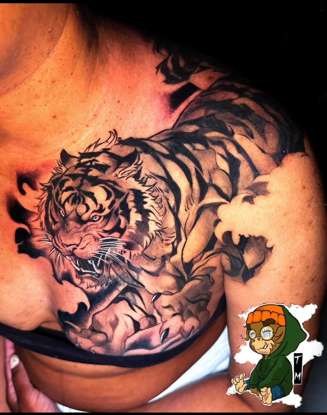 Tattoo by @tattedmonkey_tattoos — realism, black_and_grey