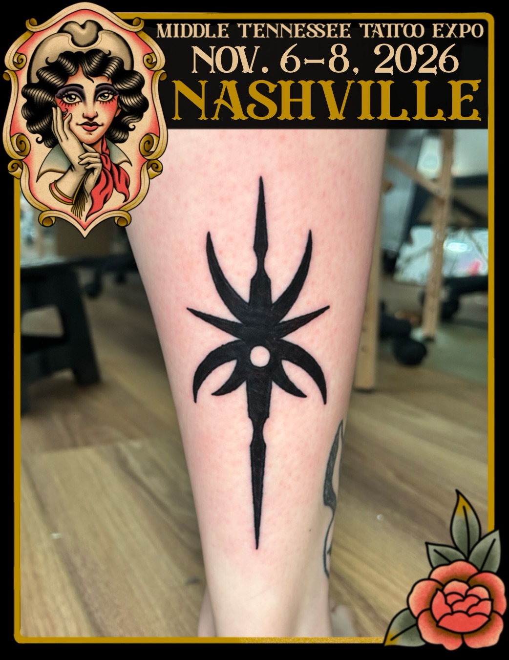 Tattoo by @iiinertia โ blackwork