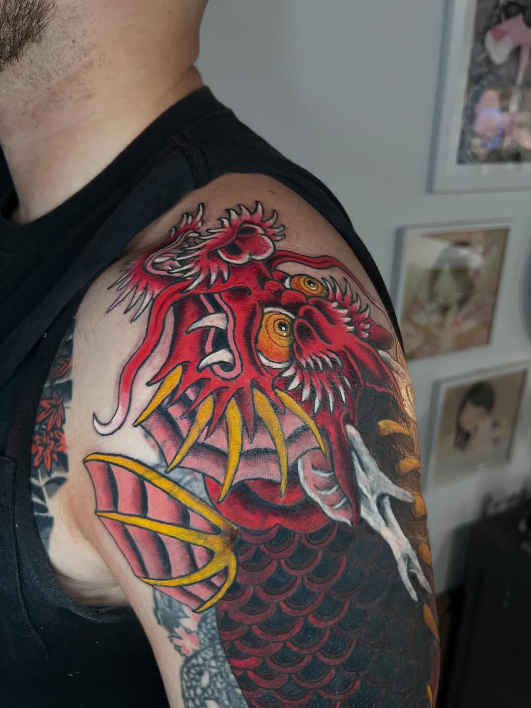 Tattoo by @yur.da.sells.blackwork — japanese_irezumi