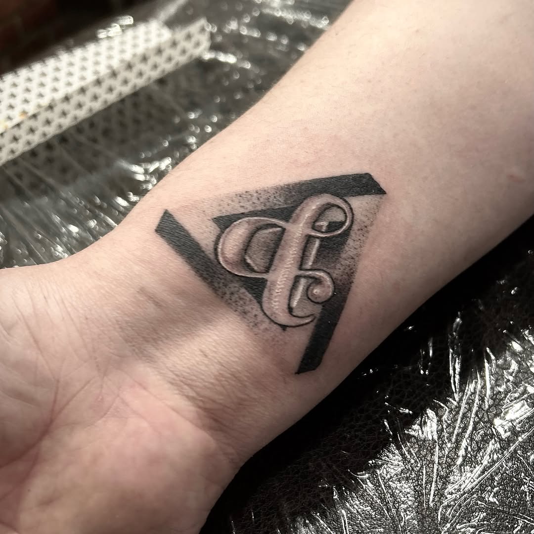 Tattoo by @clanintattoo — lettering_script, black_and_grey