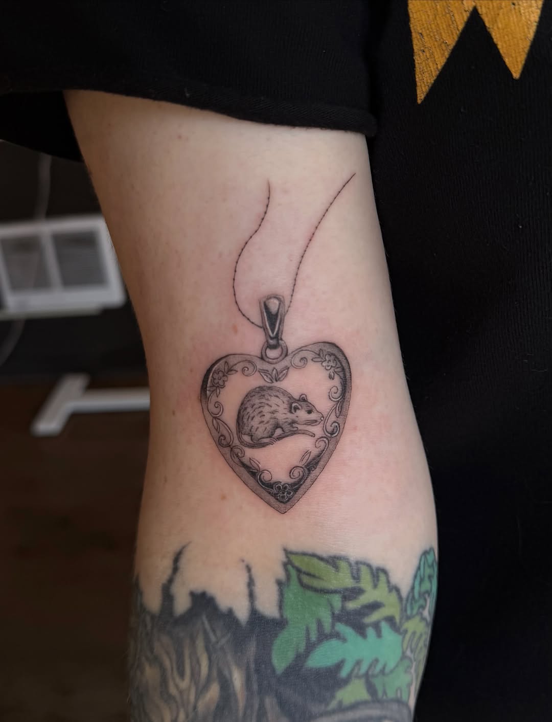 Tattoo by @lilztatz — black_and_grey, realism