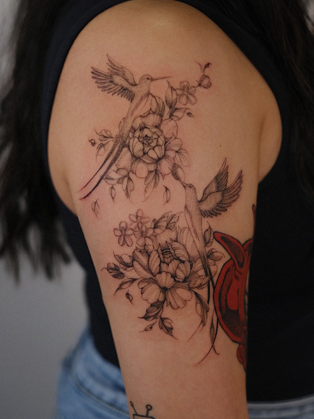 Tattoo by @temple.adorned โ fine_line