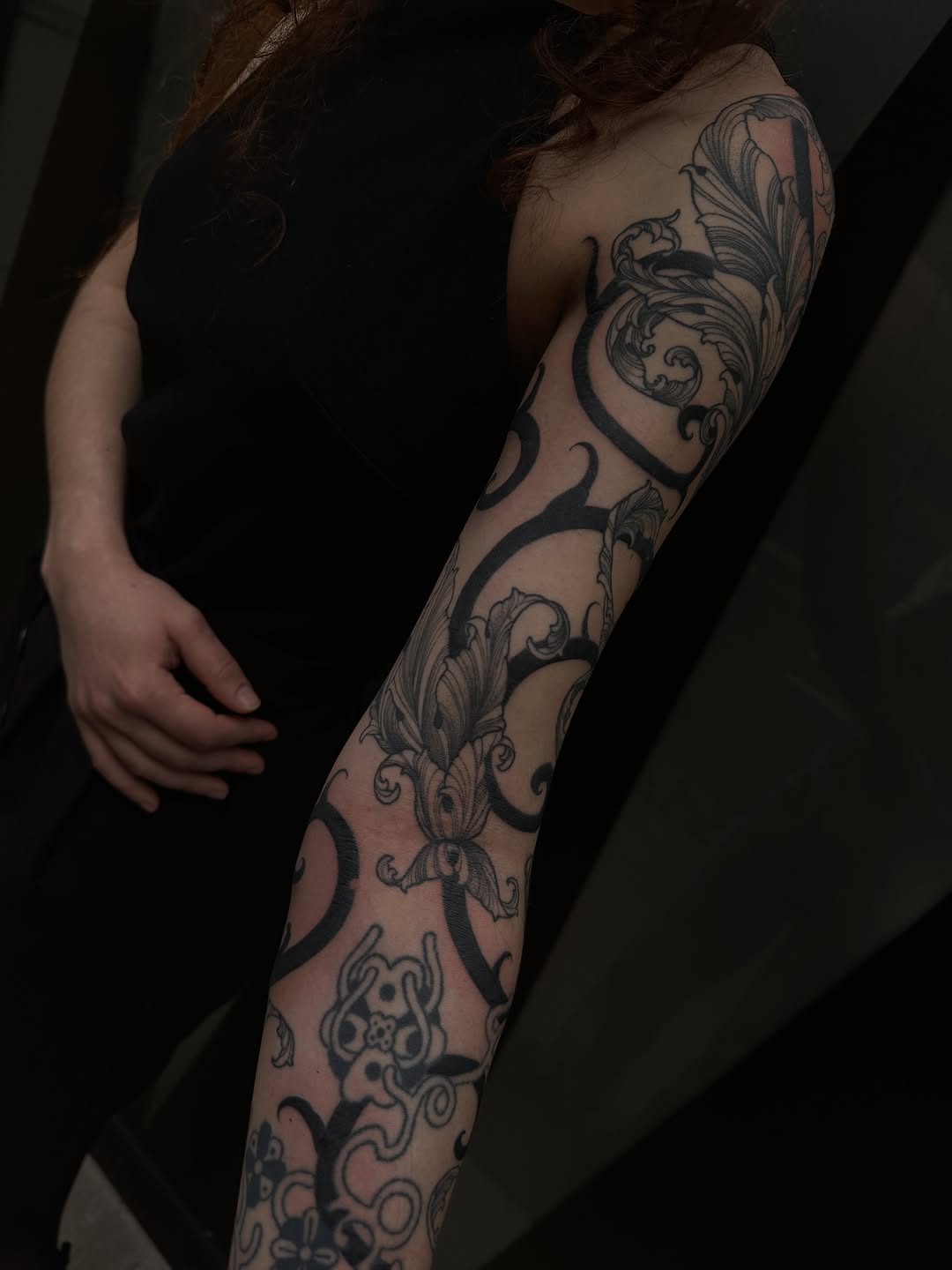 Tattoo by @skinscribe — blackwork, ornamental