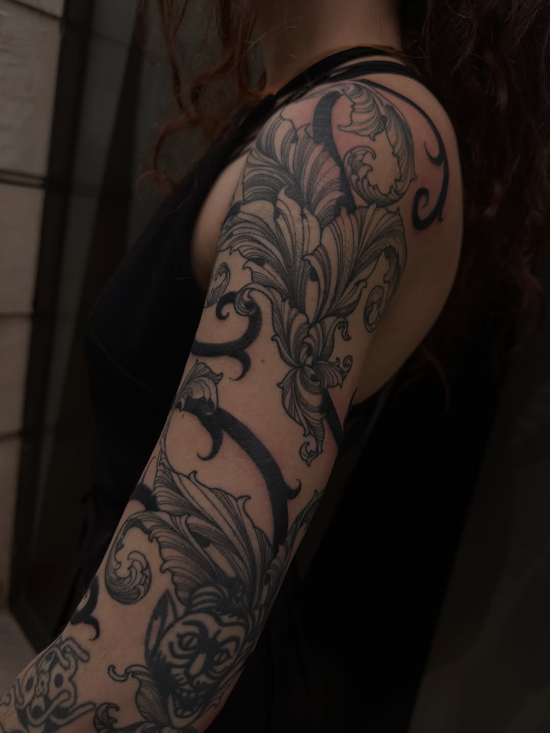 Tattoo by @skinscribe — blackwork