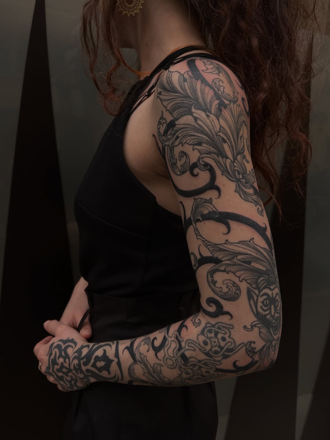 Tattoo by @skinscribe — blackwork