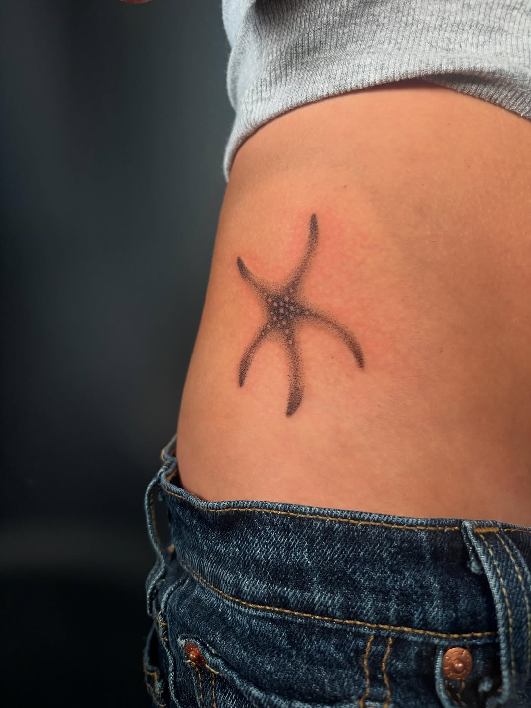 Tattoo by @_bitterbomb — dotwork, minimalist