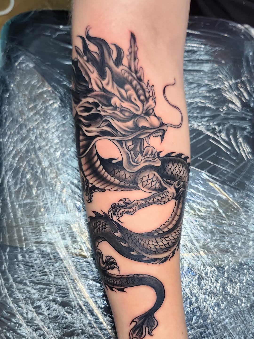 Tattoo by @timbishop_tattoos — japanese_irezumi, black_and_grey