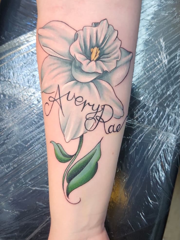 Tattoo by @timbishop_tattoos — lettering_script, fine_line