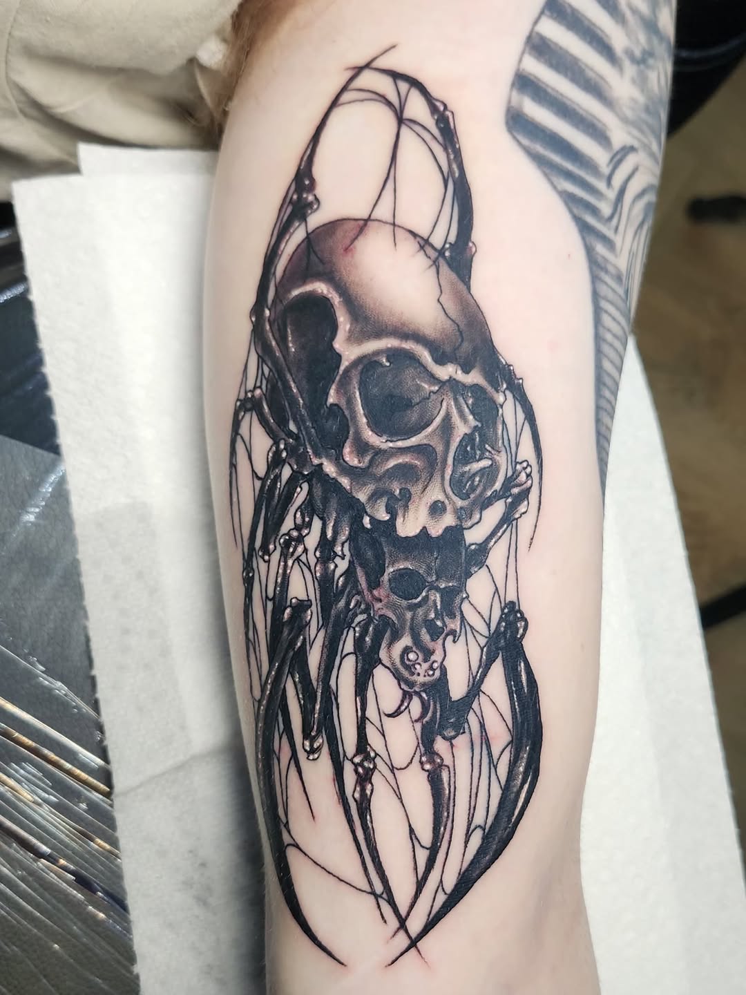 Tattoo by @timbishop_tattoos — dark_realism, black_and_grey
