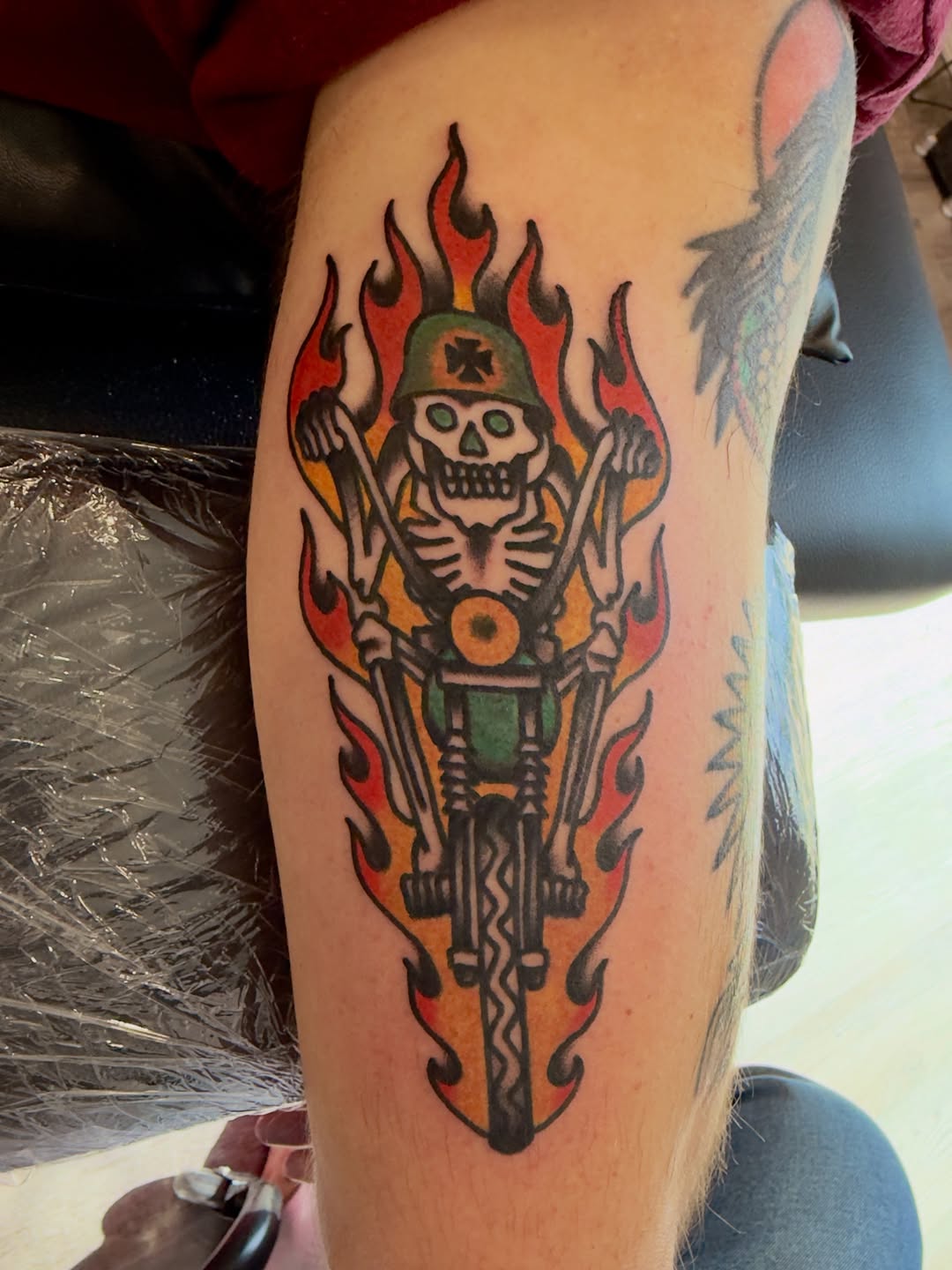 Tattoo by @theehandovchance — american_traditional, illustrative