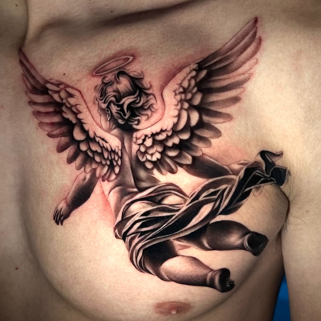 Tattoo by @inkedbydoll — realism, black_and_grey