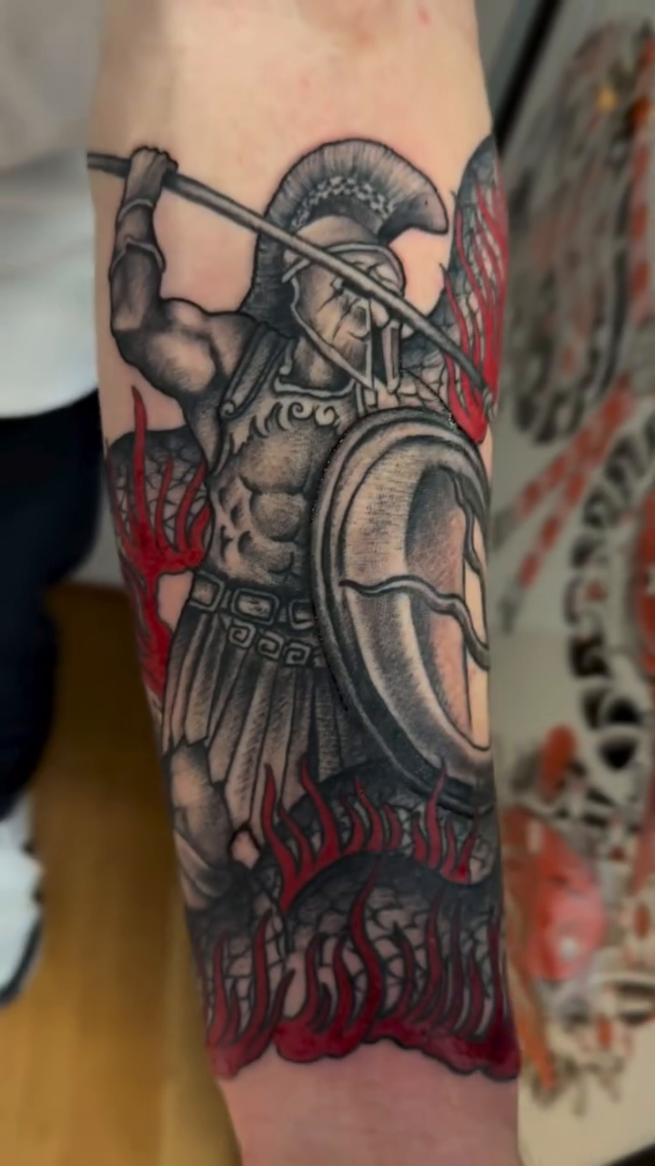 Tattoo by @tonybeuketattoos — black_and_grey, realism