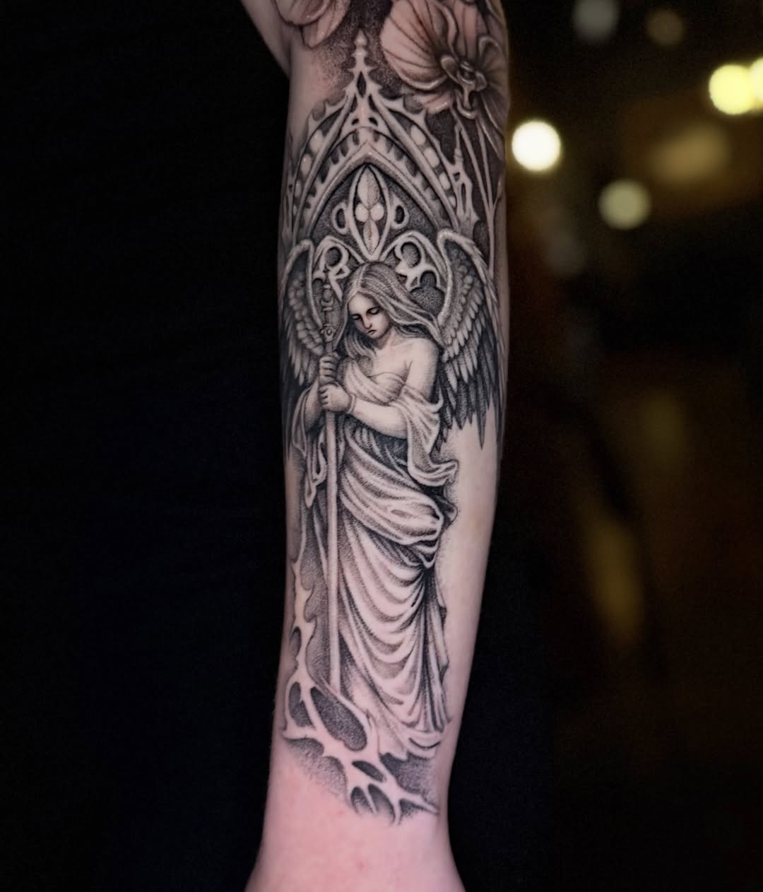 Tattoo by @mendoza.tattoo โ realism, dotwork