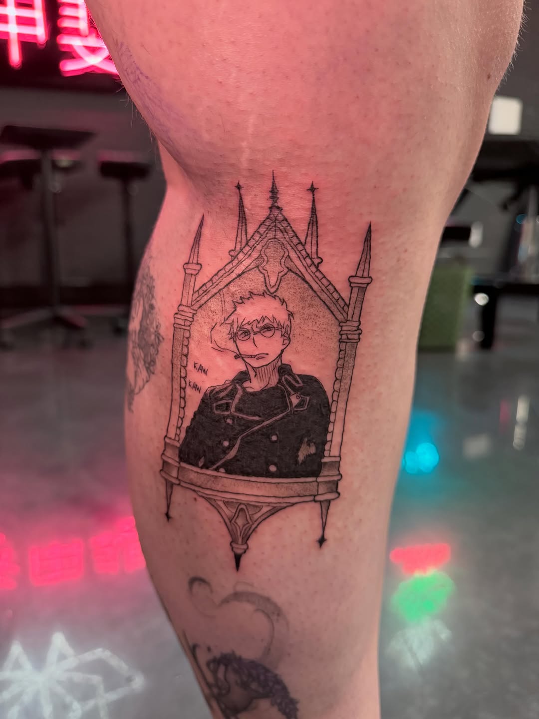 Tattoo by @bunnymanalo — illustrative, anime