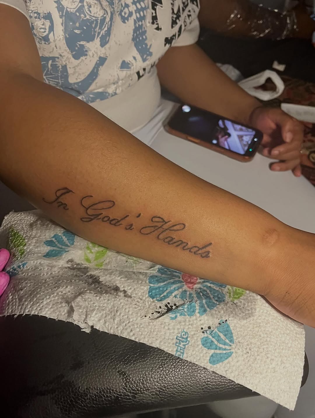 Tattoo by @inkbylaybae โ lettering_script, fine_line