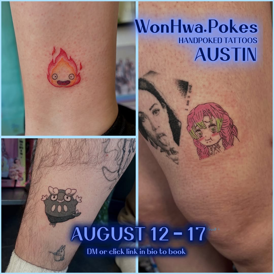 Tattoo by @wonhwa.pokes β fine_line, anime