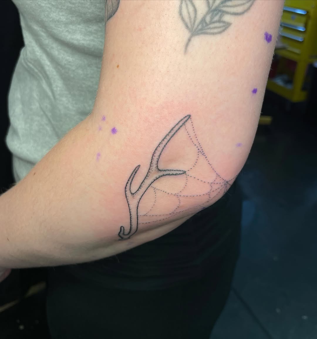 Tattoo by @mothmachine β fine_line, dotwork