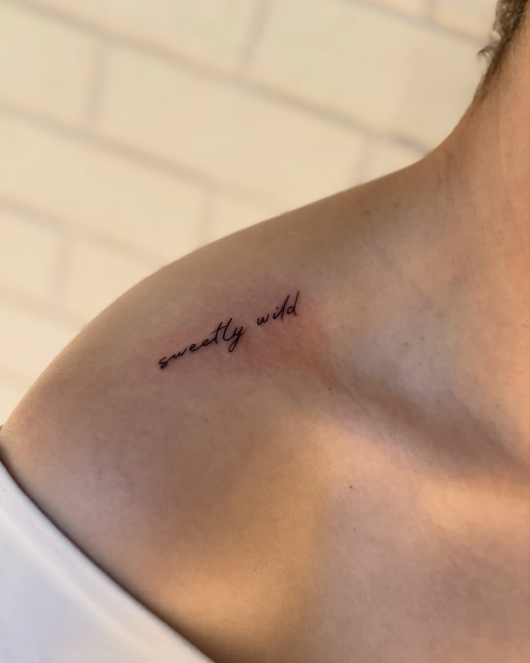 Tattoo by @velletta.tattoos โ lettering_script, fine_line