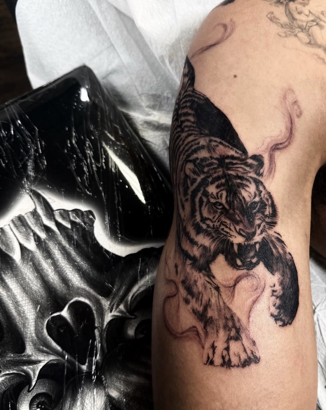Tattoo by @inkedbykell — realism, black_and_grey