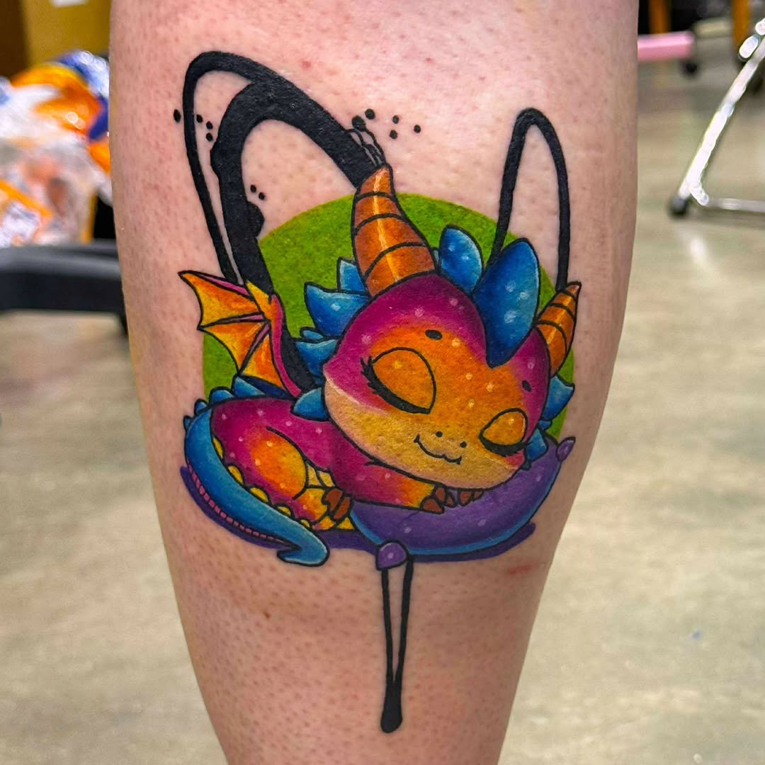 Tattoo by @tattoos.by.twitch — new_school, anime