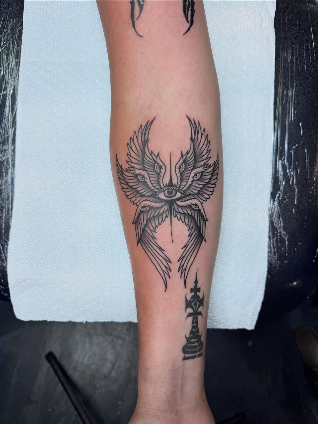 Tattoo by @colby_tattoos — black_and_grey, chicano