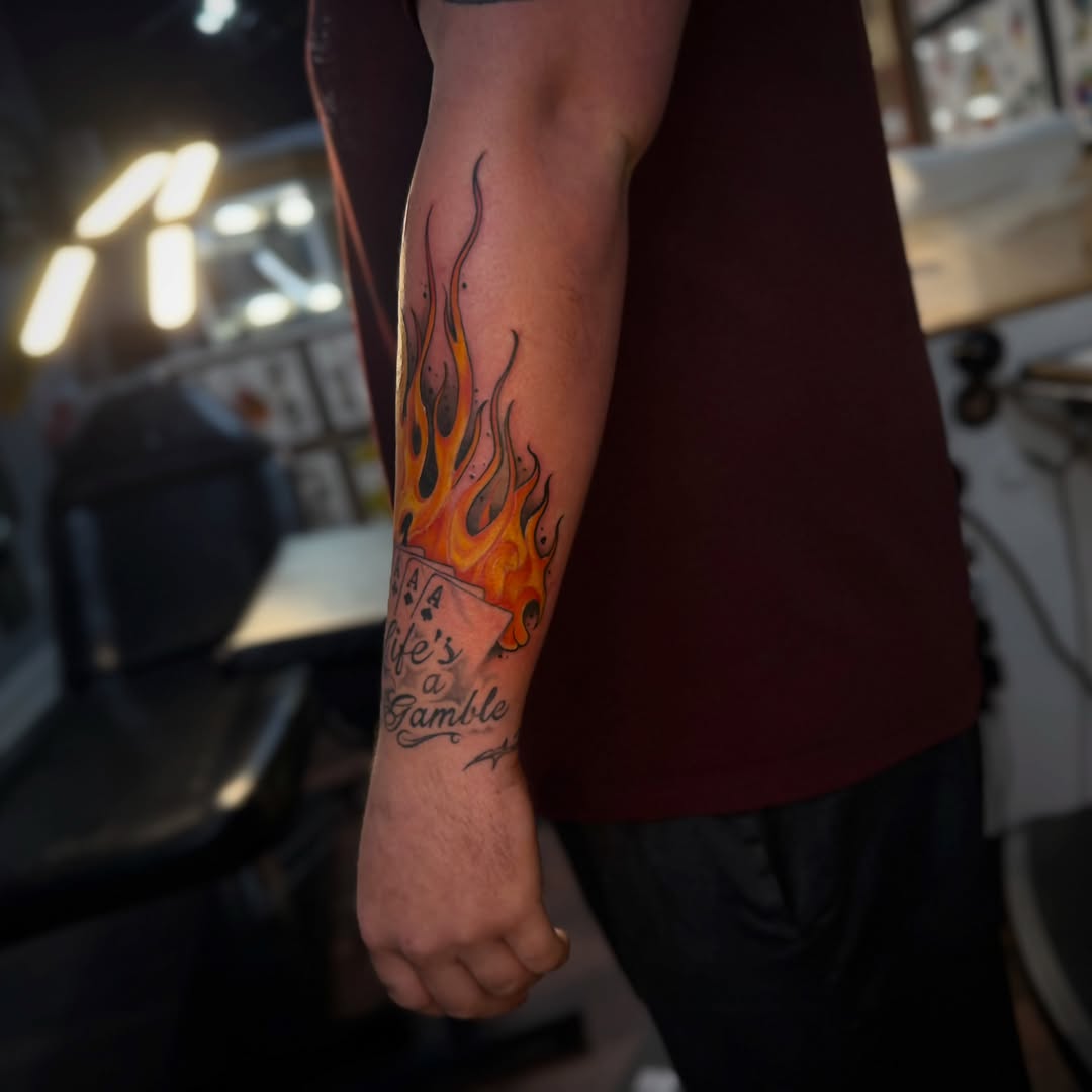 Tattoo by @xcujoxtattooer β lettering_script