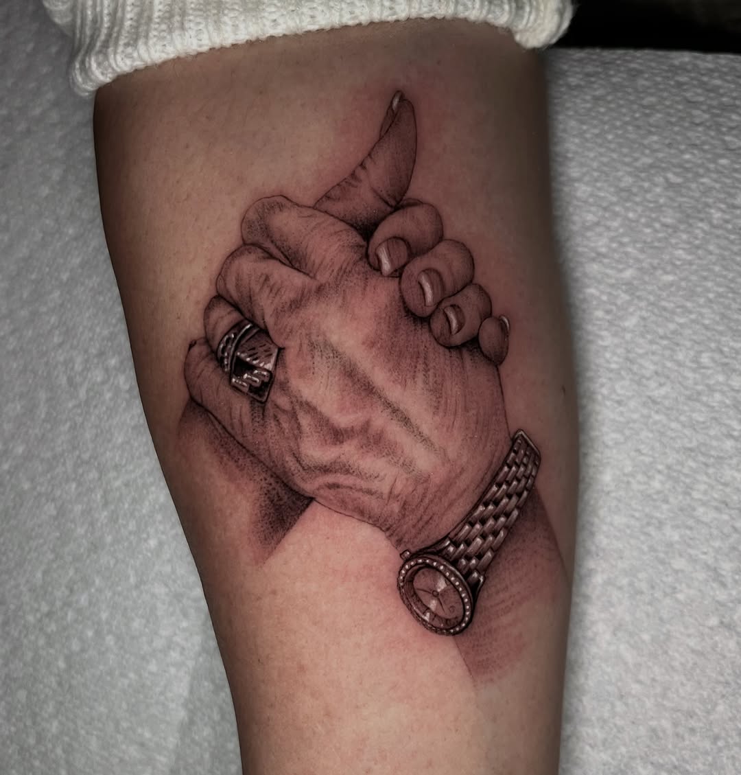Tattoo by @tattoohaze — realism, black_and_grey