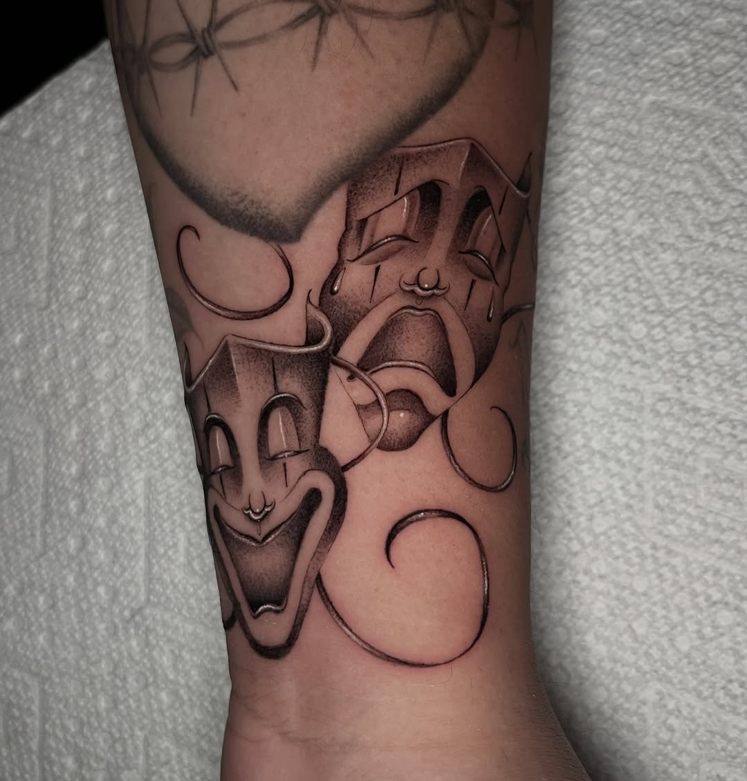Tattoo by @tattoohaze — black_and_grey