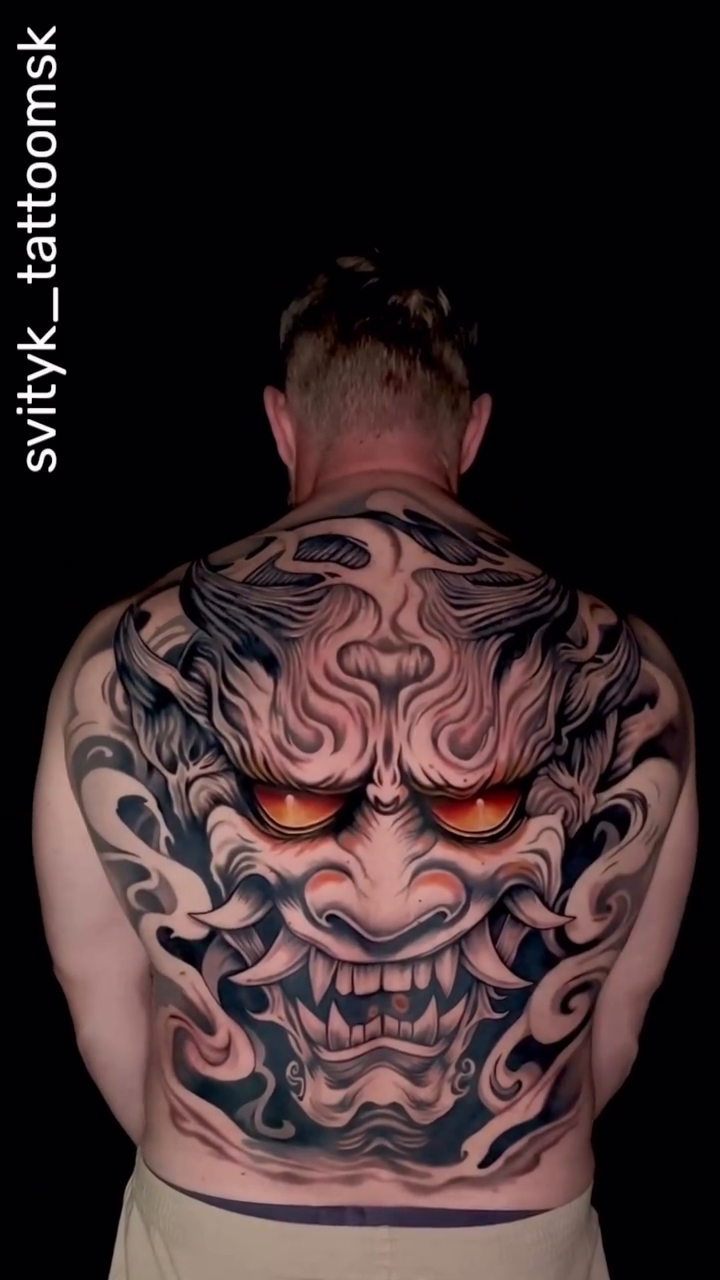 Tattoo by @svityk_tattoomsk — japanese_irezumi, black_and_grey