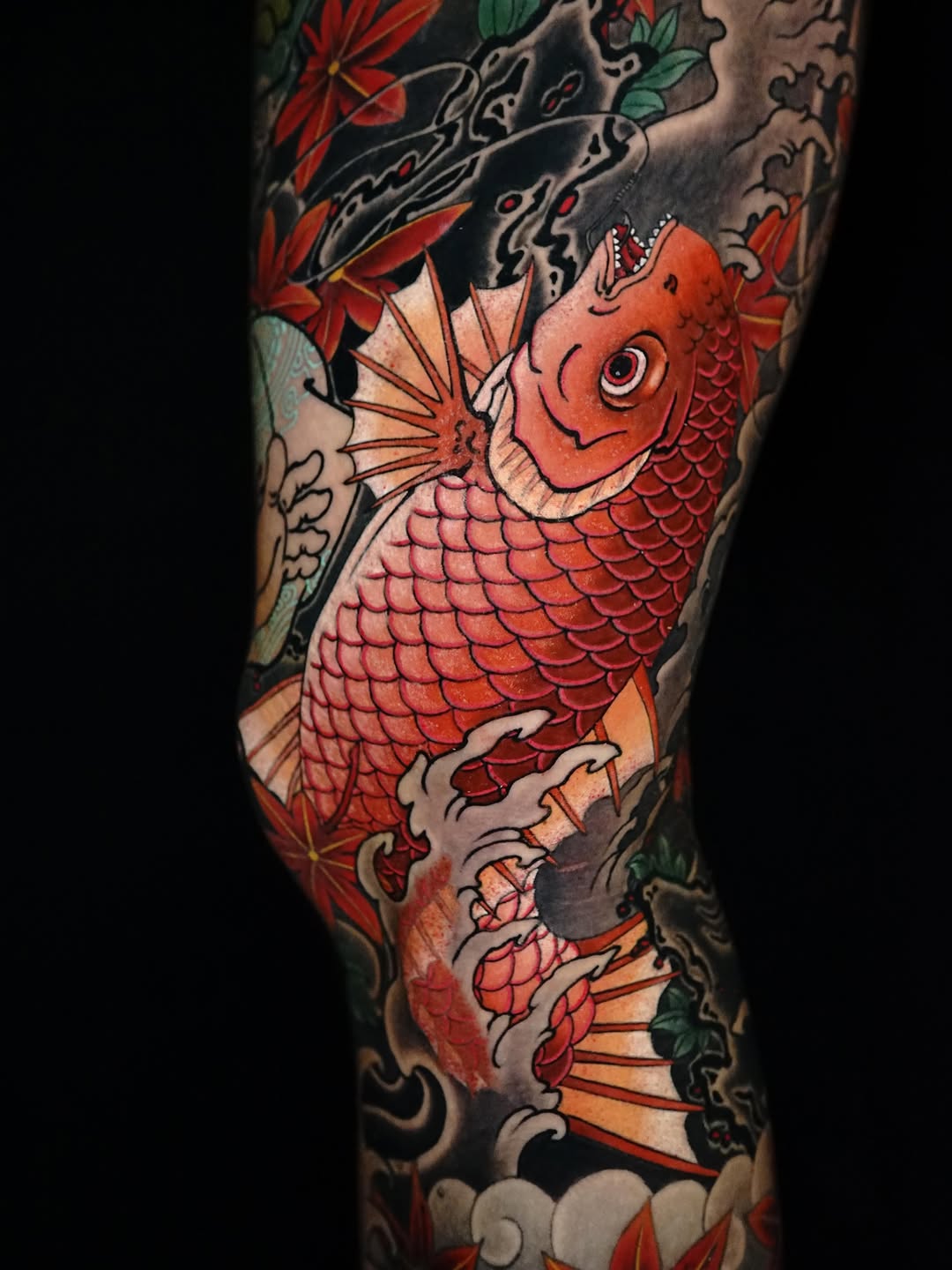 Tattoo by @shiyo_irezumi — japanese_irezumi, black_and_grey