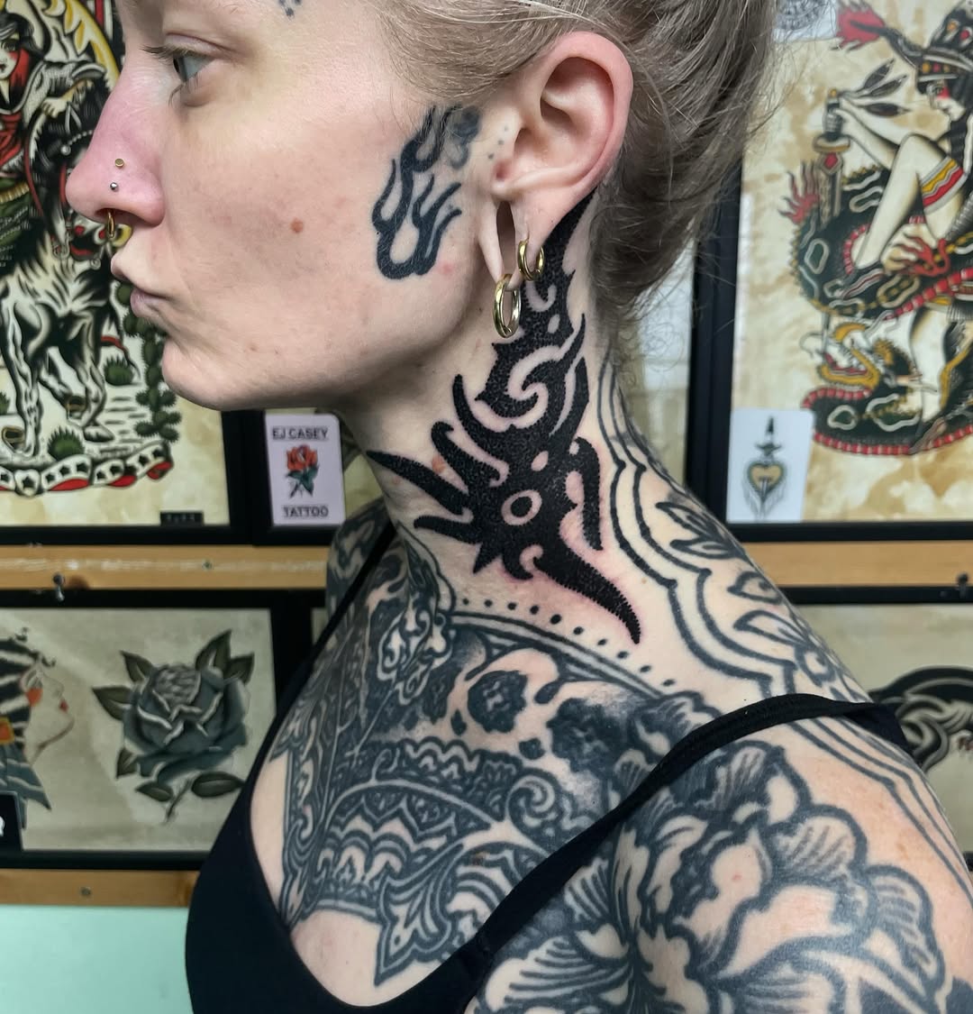 Tattoo by @jt_atkinstattoo — blackwork, tribal