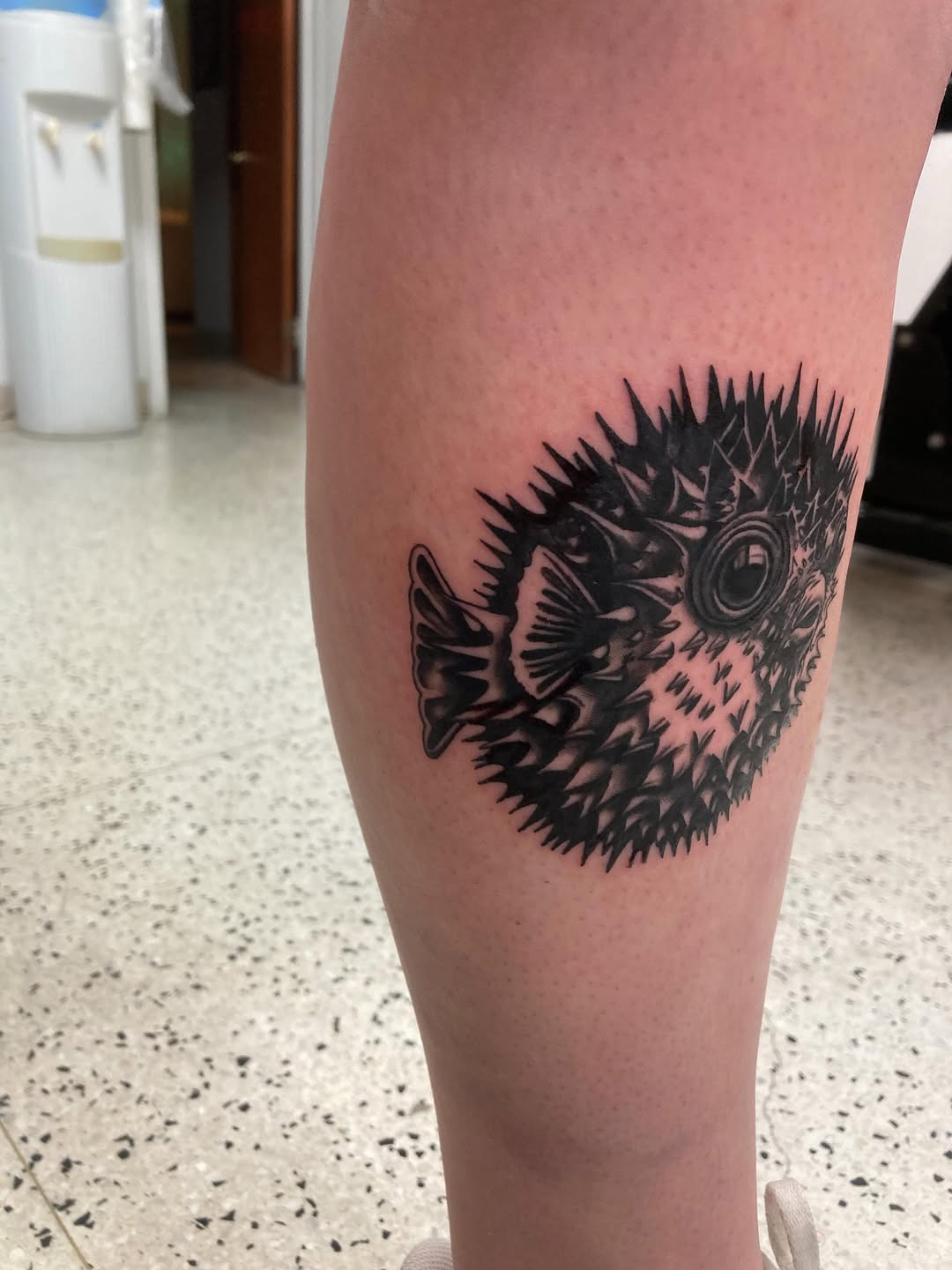Tattoo by @madtimtattoos — blackwork