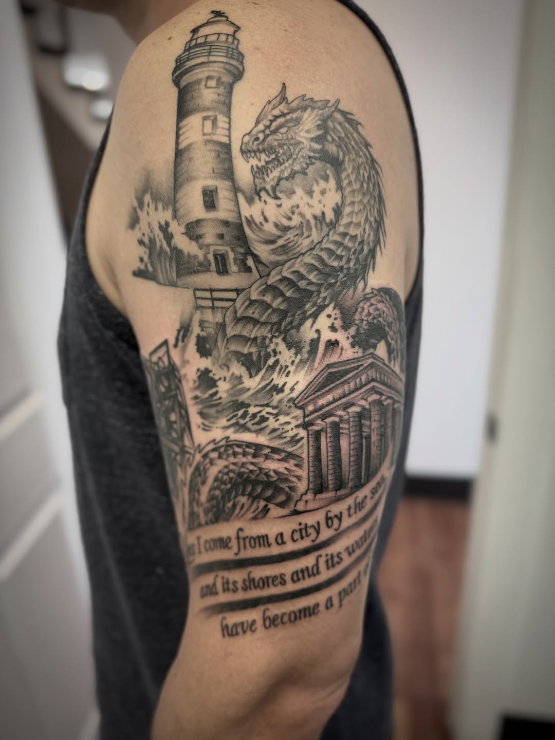 Tattoo by @jeremyutley_tattoo โ black_and_grey, realism