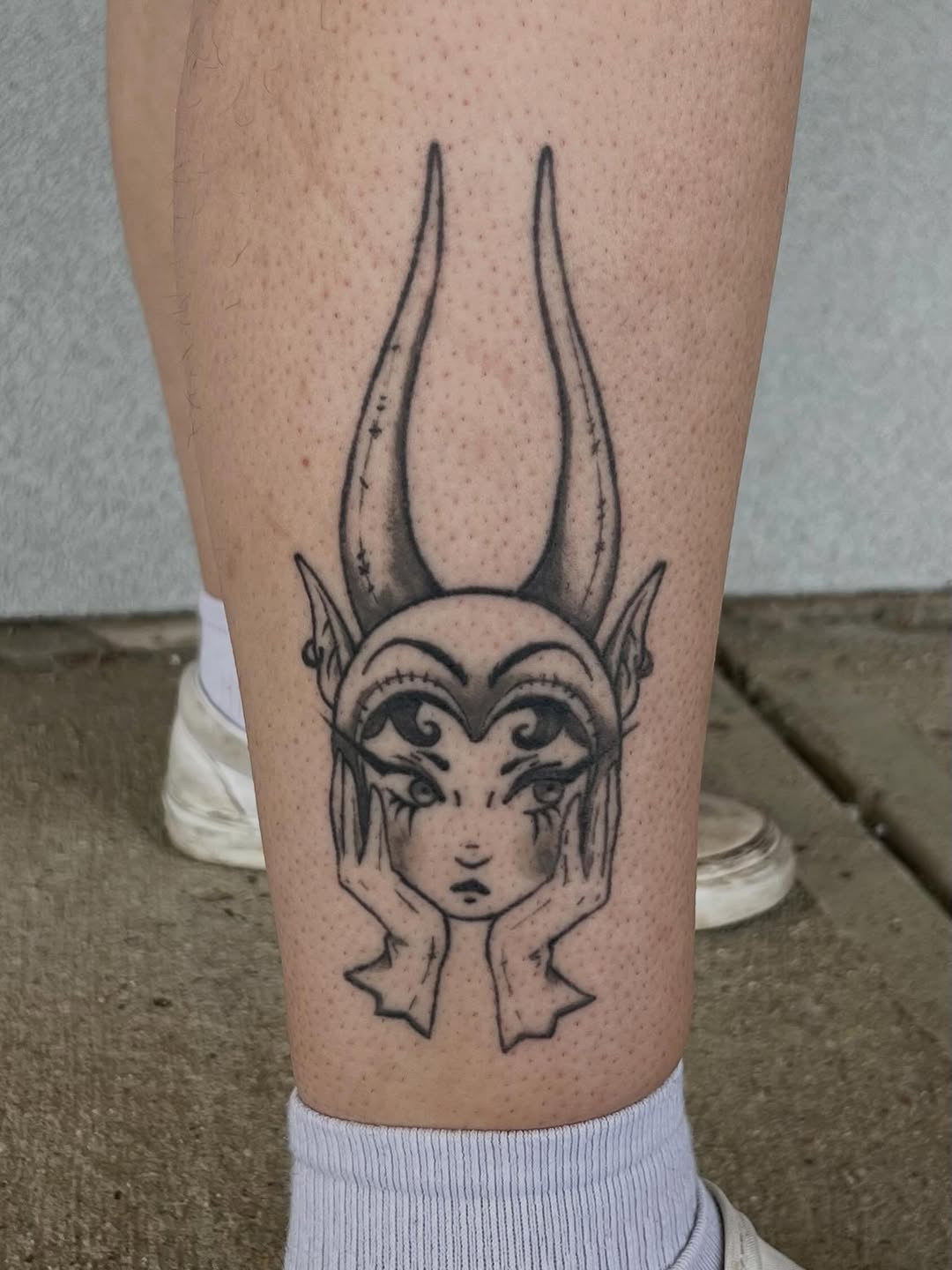 Tattoo by @calliecattats โ illustrative, dark_realism