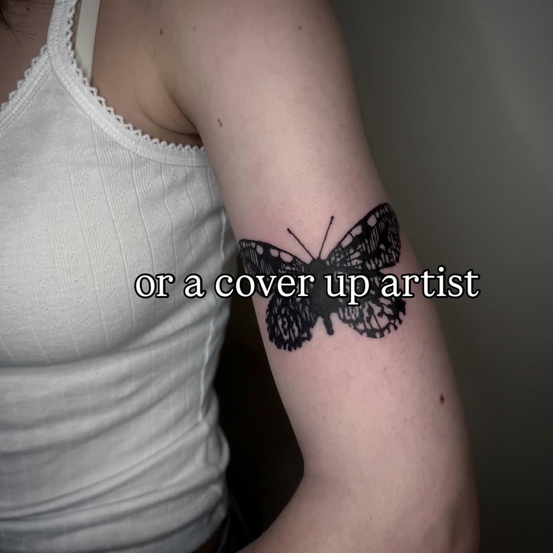 Tattoo by @devonlanetattoo — blackwork