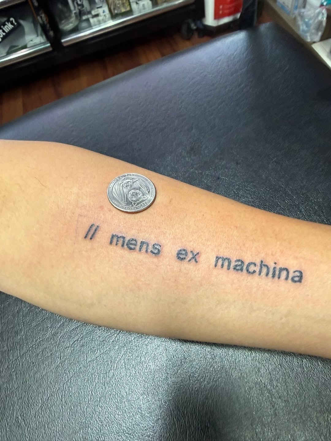 Tattoo by @lady_raven_tattoo — lettering_script, minimalist
