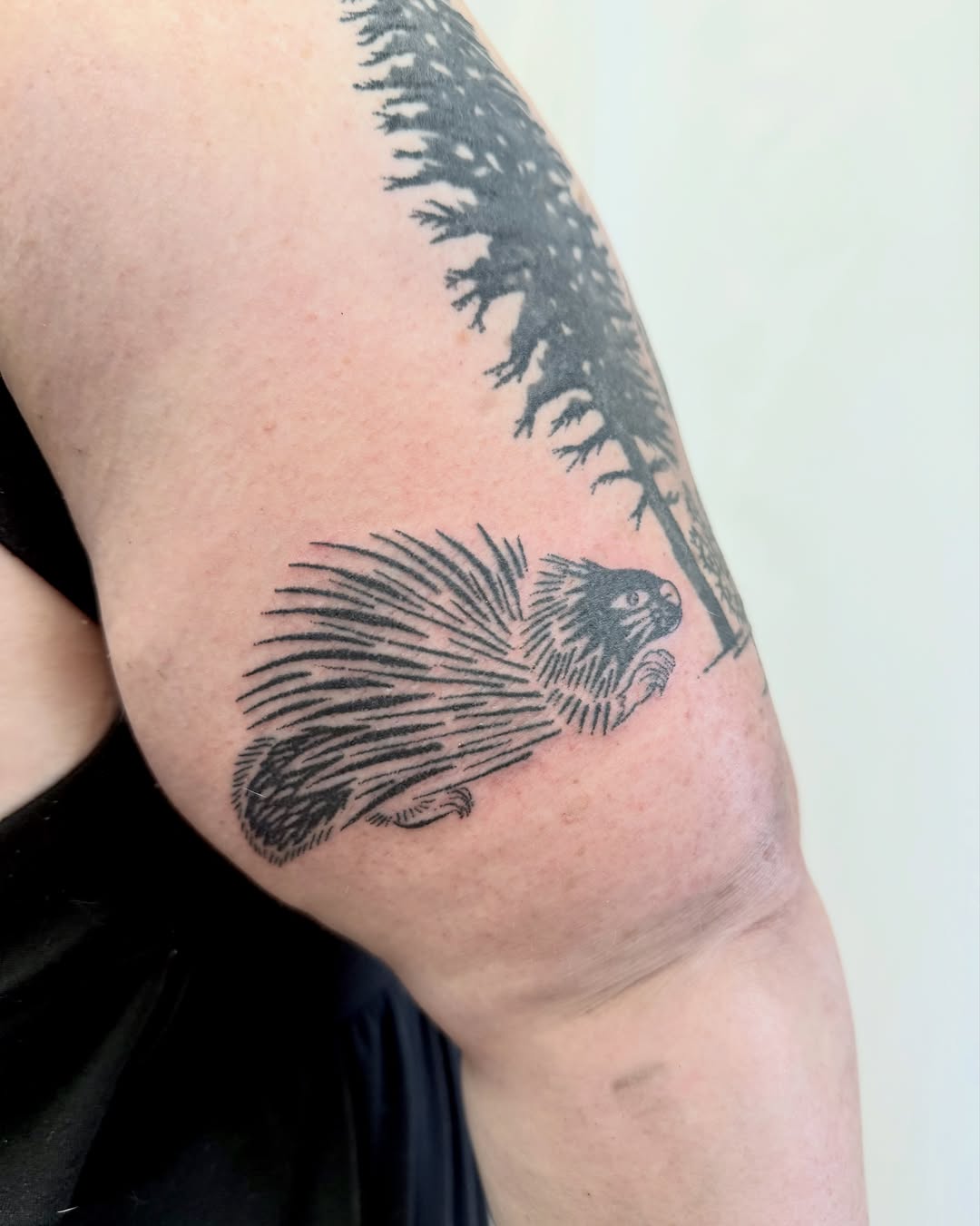 Tattoo by @lefthandpoke โ blackwork