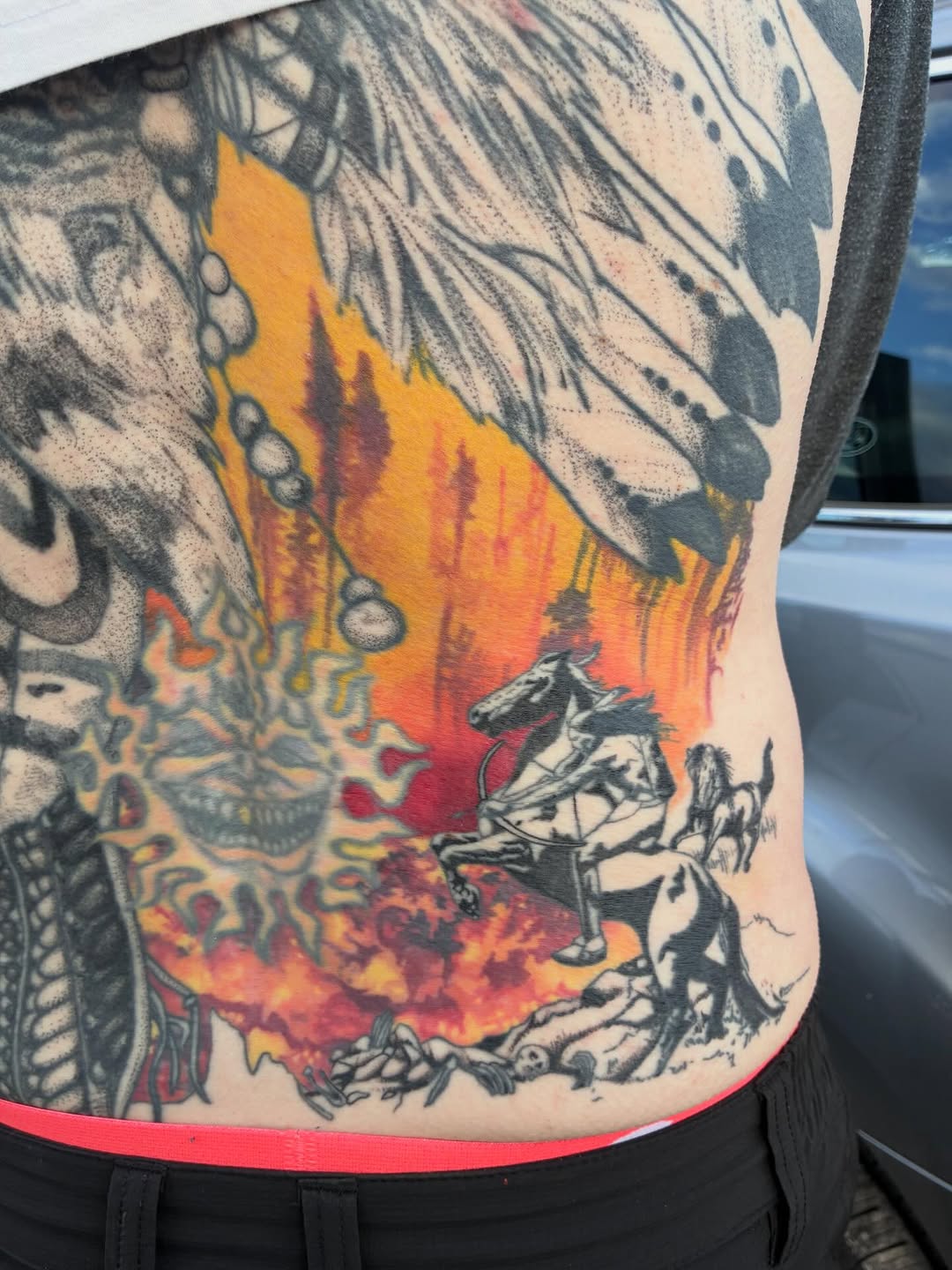 Tattoo by @linzihungerfordtattoos — black_and_grey