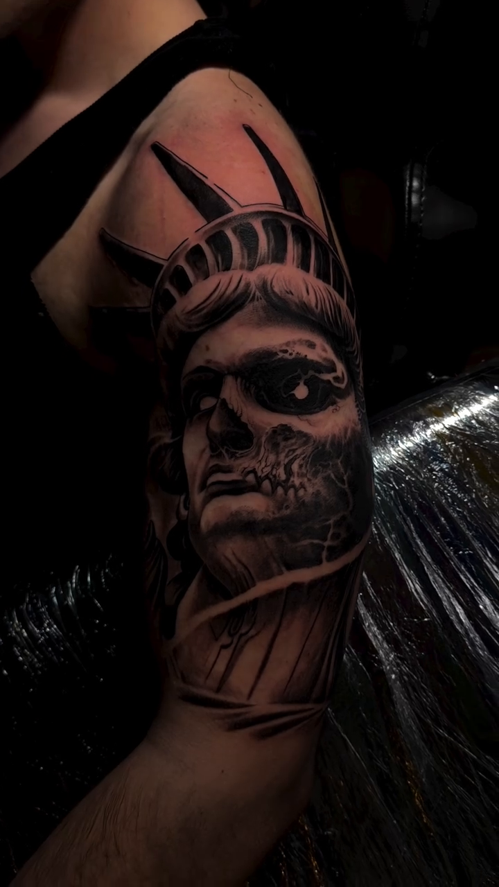 Tattoo by @dark_shadows_tattoo — realism, dark_realism