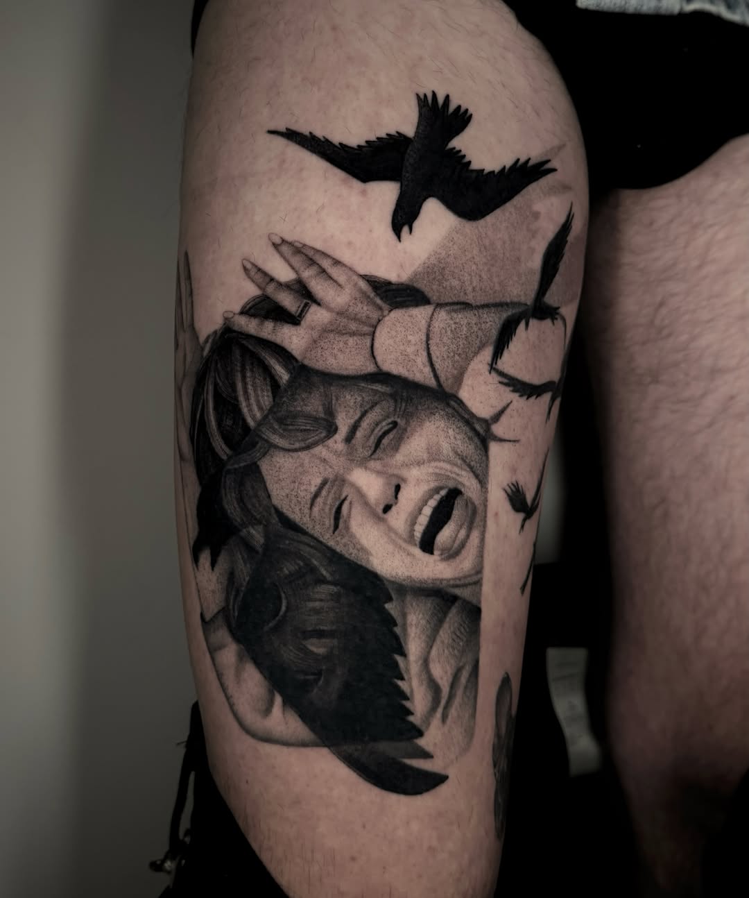 Tattoo by @alexx.arte โ realism, black_and_grey