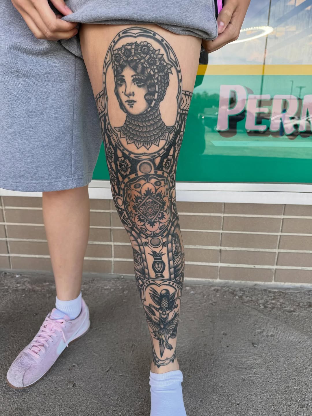 Tattoo by @babyjesus_tattoos — black_and_grey, illustrative